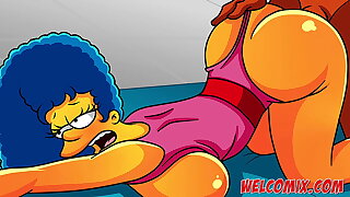 Butt on the nape project! Big butt with the addition of hot MILF! The Simpsons Simptoons
